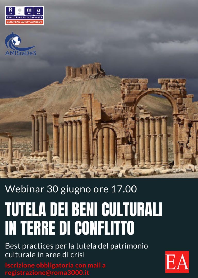 Tutela Dei Beni Culturali In Terre Di Conflitto – Centro Studi Roma 3000